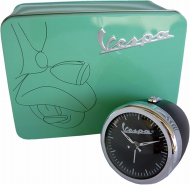 Vespa Uhr im Scheinwerfergeh�use klein - schwarz