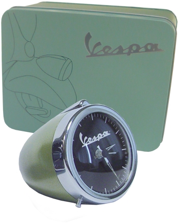 Vespa Uhr im Scheinwerfergeh�use klein - gr�n