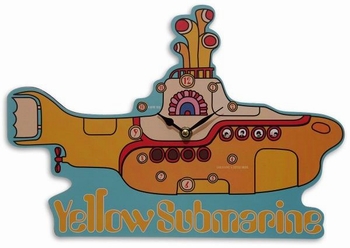 Beatles Yellow Submarine Wanduhr