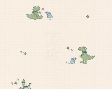 Tapete - Dragoncastle - Gr�n