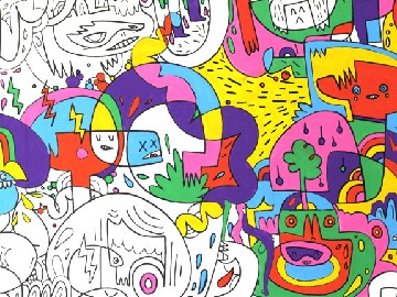 Jon Burgerman - Tapete (Wallpaper)
