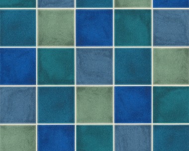 Tapete - Fliesen - Blau
