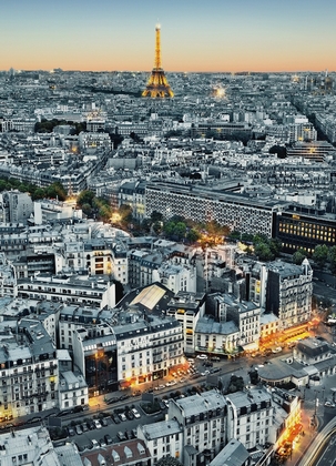 Fototapete Paris von oben Eiffelturm - Klicken fr grssere Ansicht