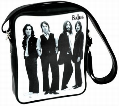 Schultertasche Beatles - Photo Black & White (hoch)