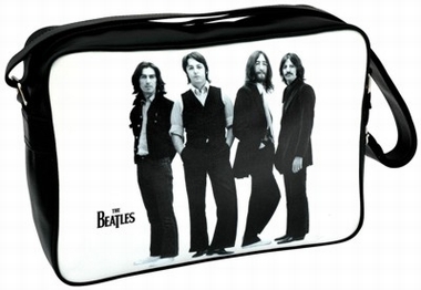 Schultertasche Beatles - Photo Black & White (quer)