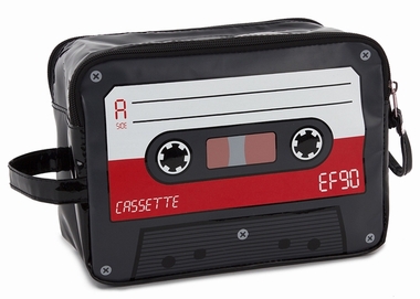 Kulturbeutel Audiokassette rot
