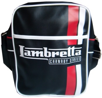 Lambretta Tasche - Streifen schwarz klein