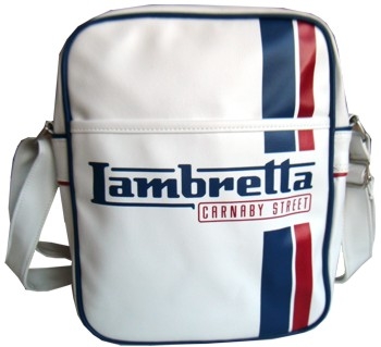 Lambretta Tasche - Streifen weiss klein