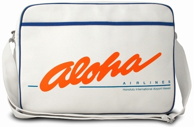 Logoshirt - Aloha Airlines Tasche - Weiss - Fake Leather