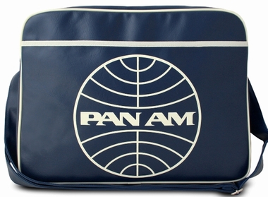 Logoshirt - Pan Am Globe Tasche - Blau - Fake Leather