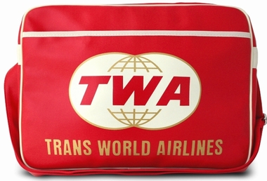 Logoshirt - Trans World Airline TWA Tasche - Rot - Fake Leather