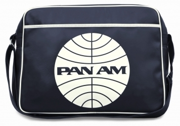 Logoshirt - Pan Am Globe Tasche - Dunkelblau - Fake Leather