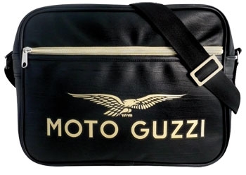 Moto Guzzi Motorrad Schultertasche - schwarz