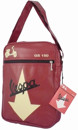 Vespa Schultertasche Pfeil - rot