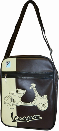 Vespa Schultertasche - dunkelbraun