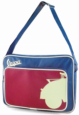 Vespa Schultertasche - Blau/Rot