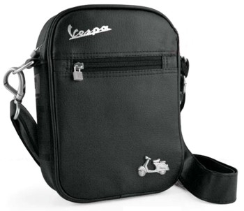 Vespa Schultertasche klein - schwarz