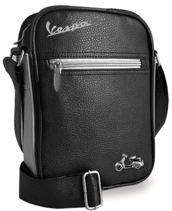 Vespa Schultertasche klein - schwarz