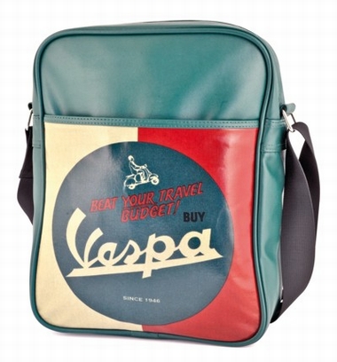 Vespa Schultertasche - Travel Budget Gr�n