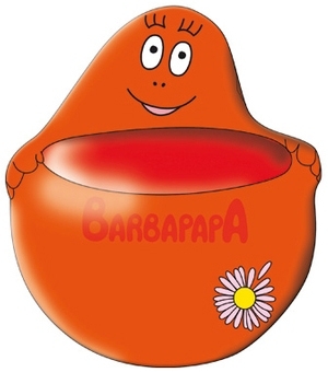 Barbapapa Blumentopf - Rot
