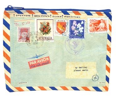 Airmail Zipper Tasche