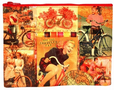 Bicycle Zipper Tasche - Nostalgische Fahrr�der