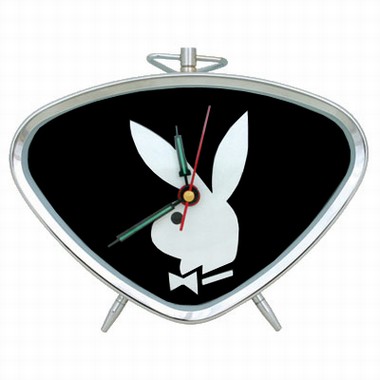 Playboy Triangel Wecker Schwarz