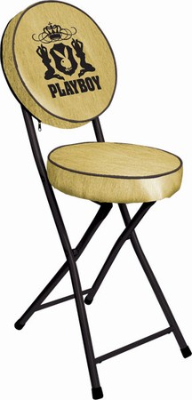 Playboy Klappstuhl - Hocker Bling Black & Gold