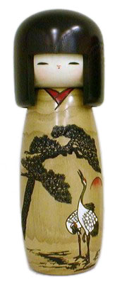 Kokeshi Doll - Meotozuru