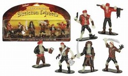 Skeleton Pirates Play Set Glow